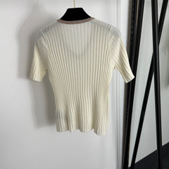 LP SHORT-SLEEVE KNIT TOP 49