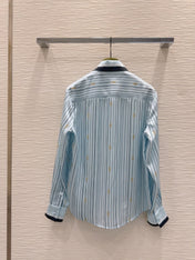 GUCCI LONG-SLEEVE SHIRT AND WIDE-LEG PANTS SET STYLE 15