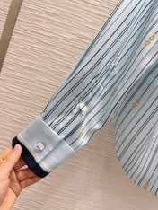 GUCCI LONG-SLEEVE SHIRT AND WIDE-LEG PANTS SET STYLE 15