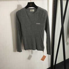 MIUMIU FITTED RIBBED KNIT TOP STYLE 286
