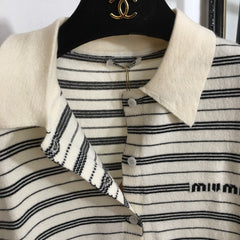 MIUMIU KNITTED POLO SHIRT STYLE 276