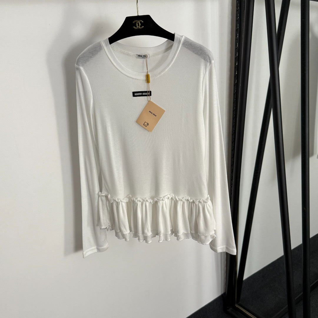 MIUMIU LONG-SLEEVE T-SHIRT STYLE 253
