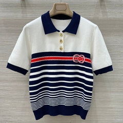 GUCCI SHORT-SLEEVE KNIT TOP 138