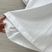 Loewe Floral Embroidered Short-sleeved T-shirt White Cotton