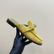 ASTAIRE MULE IN OLIVE GREEN SUEDE