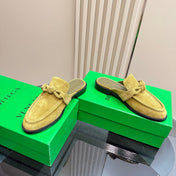 ASTAIRE MULE IN OLIVE GREEN SUEDE