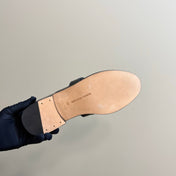 ASTAIRE MULE IN WHITE MIX BLACK CALFSKIN