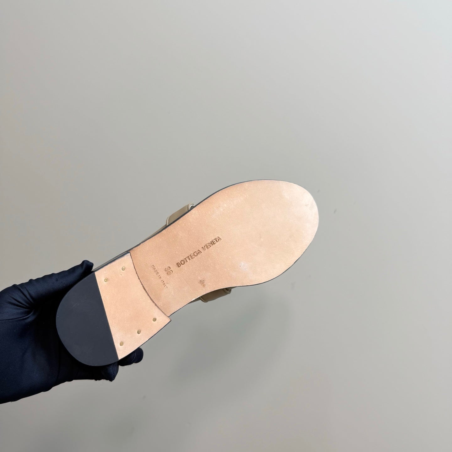 ASTAIRE MULE IN LIGHT BROWN CALFSKIN