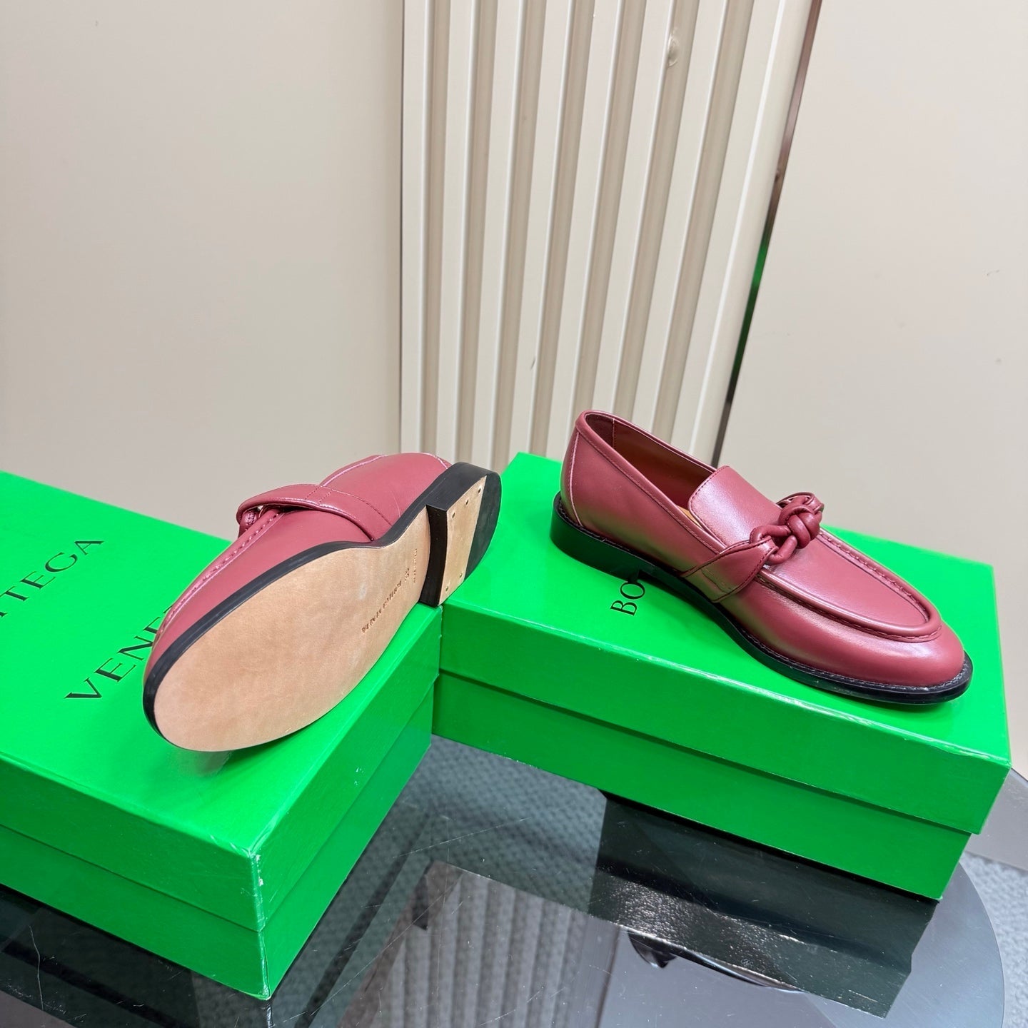 ASTAIRE LOAFER IN BERRY RED CALFSKIN