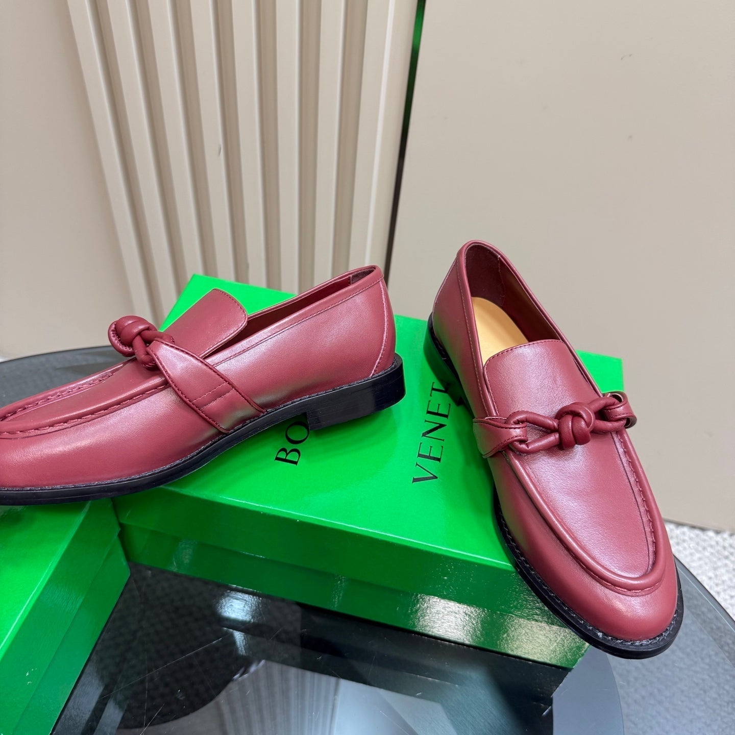 ASTAIRE LOAFER IN BERRY RED CALFSKIN