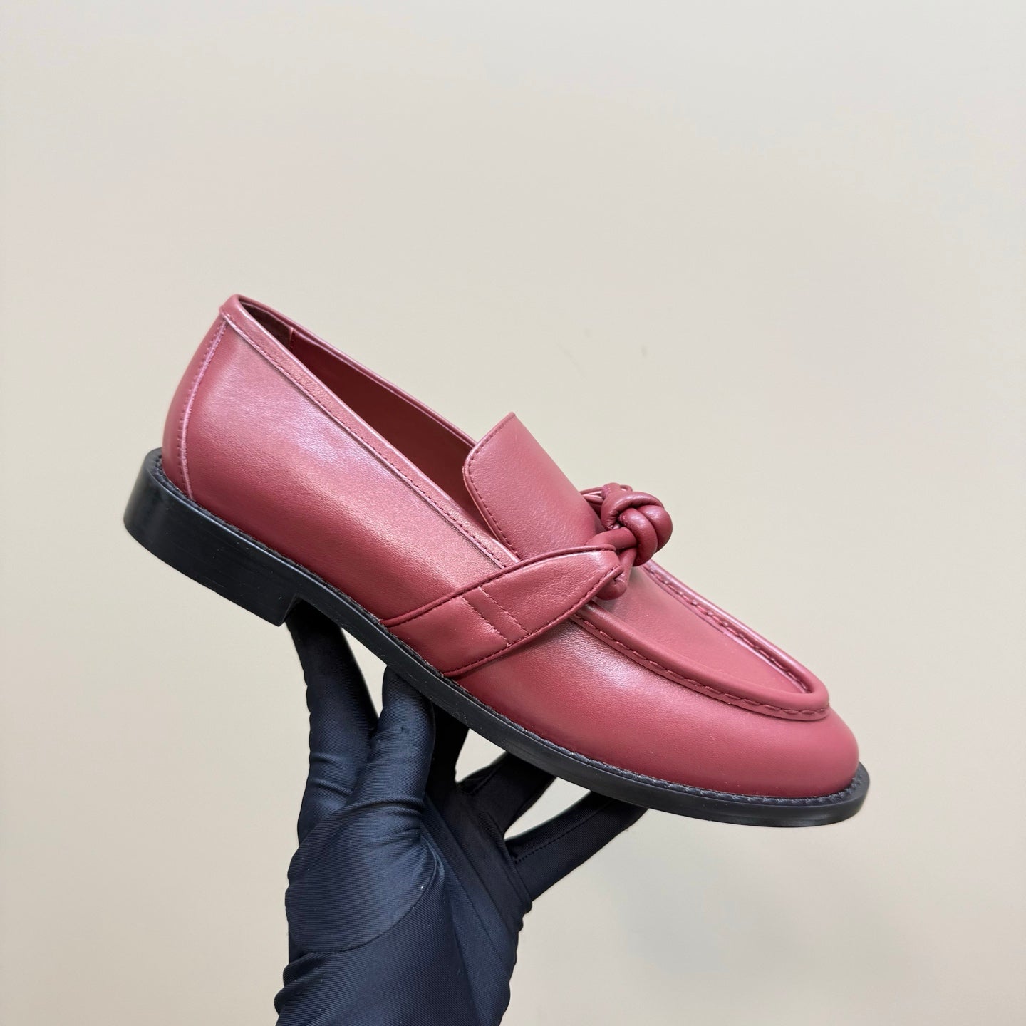 ASTAIRE LOAFER IN BERRY RED CALFSKIN