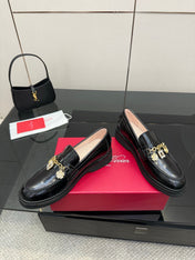 ROGER VIVIER 25S RANGERS CHAIN LOAFER IN BLACK CALFSKIN