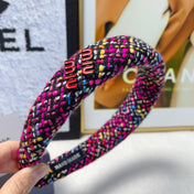 TWEED HEADBAND COLORFUL 161836
