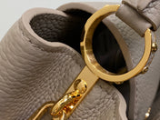 CAPUCINES BB 27 IN KHAKI BROWN TAURILLON