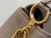 CAPUCINES MINI 21 IN KHAKI BROWN TAURILLON