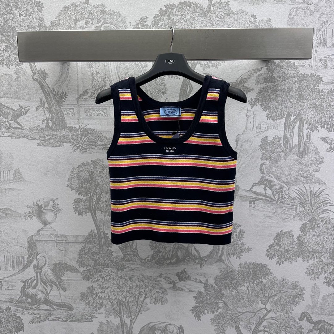 Prada 25C Sleeveless Shirt Croptop 228949