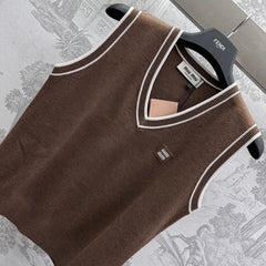 Miu 25 V- Gile Brown Wool 232024