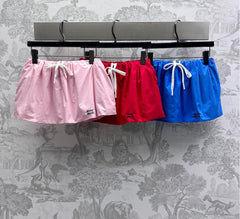 MIUMIU PLEATED DRAWSTRING MINI SKIRT 267800