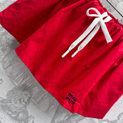 MIUMIU PLEATED DRAWSTRING MINI SKIRT 267801