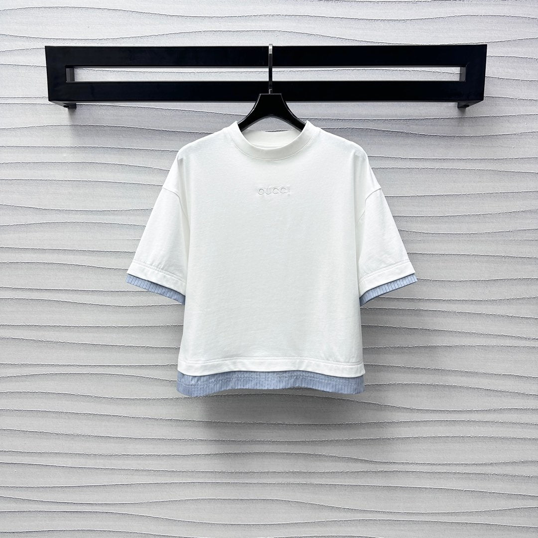 GUCCI CREW NECK SHORT-SLEEVE COTTON TEE