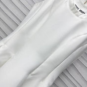 MIUMIU SLEEVELESS WHITE DRESS 267834