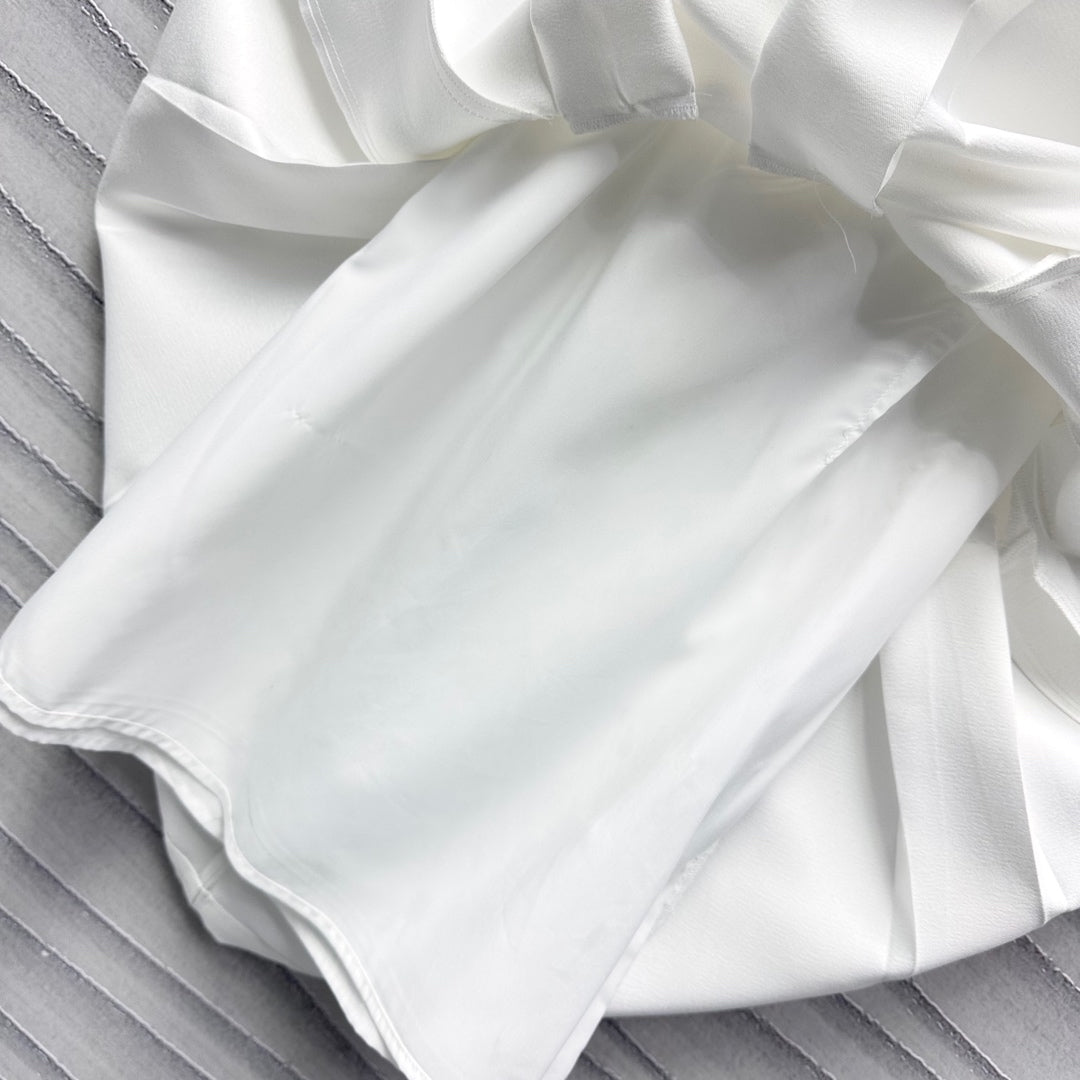 MIUMIU SLEEVELESS WHITE DRESS 267834