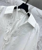 GUCCI 25S EMBROIDERED LONG SLEEVE SHIRT 264651