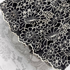DIOR LACE-EMBOSSED SHORTS IN LIGHT BEIGE AND BLACK