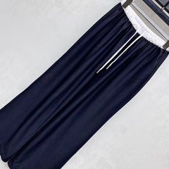 MIU 25S WIDE LEG PANTS WITH DRAWSTRING 264585