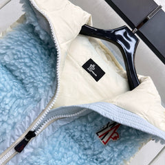 MONCLER 25S DOWN VEST IN BLUE 107