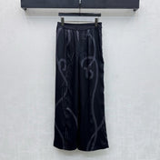 HERMES 26S SILK STRAIGHT LEG PANTS 581