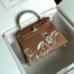 BIRKIN 25 BAG IN CHOCOLATE BROWN CALFSKIN WITH WHITE STICKER (MADE-TO-ODER)