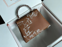 BIRKIN 25 BAG IN CHOCOLATE BROWN CALFSKIN WITH WHITE STICKER (MADE-TO-ODER)