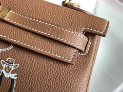 BIRKIN 25 BAG IN CHOCOLATE BROWN CALFSKIN WITH WHITE STICKER (MADE-TO-ODER)