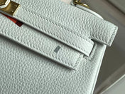 BIRKIN 25 BAG IN WHITE CALFSKIN WITH COLORFUL STICKER