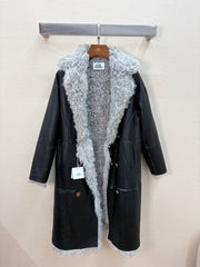 HERMES 25S LONG FUR COAT 233