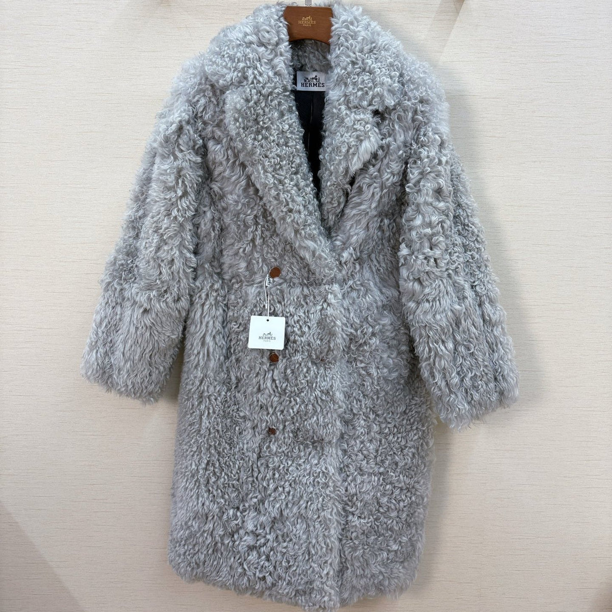 HERMES 25S LONG FUR COAT 234