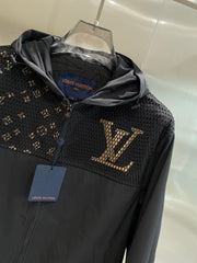 LV HOODED JACKET BLACK 238903