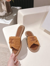 CELINE 25S LYMPIA TWISTED SANDAL IN BURNT ORANGE SPONGE FABRIC