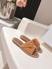 CELINE 25S LYMPIA TWISTED SANDAL IN BURNT ORANGE SPONGE FABRIC