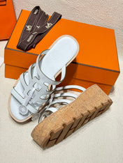 ISABELLA SANDAL WHITE CALFSKIN