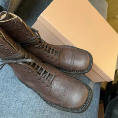 Boots Wood Color Calfskin