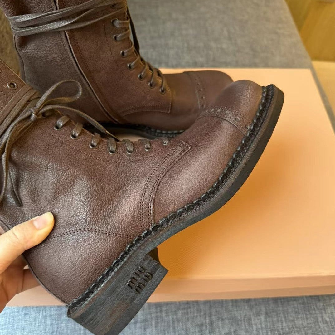 Boots Wood Color Calfskin