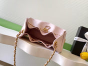 CHANEL 25S HOBO BAG 30 IN LIGHT PINK CAVIAR WITH GOLD HARDWARE