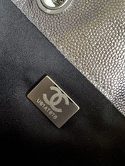 CHANEL 25S HOBO BAG 40 IN LILAC SILVER METALLIC CAVIAR