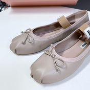 BALLET FLAT SHOES LIGHT NUDE SHEEPSKIN
