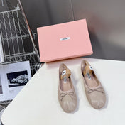 BALLET FLAT SHOES LIGHT NUDE SHEEPSKIN