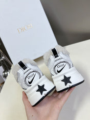 DIOR CHRONO SNEAKER 25S IN WHITE LAMBSKIN AND MESH FABRIC STYLE 2