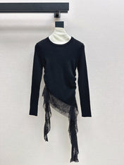 MIUMIU LONG-SLEEVE KNIT TOP STYLE 819