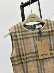 BURBERRY 25S PLAID VEST DRESS 099
